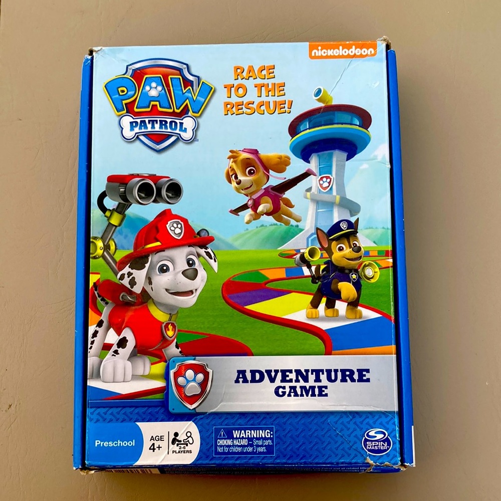 Paw Patrol Adventure Board Game Age4+ all 30 pieces & Movers